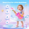 Toddler Guitar Toy for 2-5 Year Olds, 2-in-1 Kids Electric