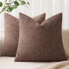 ANRODUO Pack of 2 Decorative Textured Throw Pillow Covers Soft