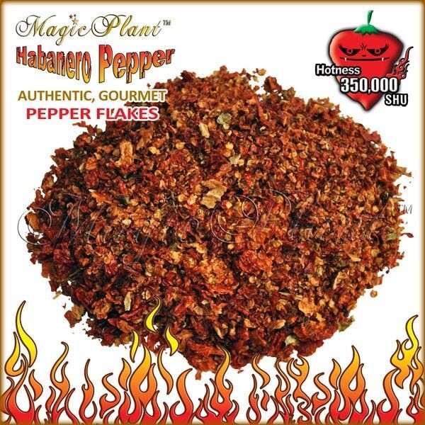 SMOKED Habanero Pepper Flakes 1kg / 2.2LB | SMOKED  Dried Habanero Chili Crushed