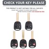 AIOEUOIA 3-Button Key Shell Replacement Case for Toyota FJ Cruiser