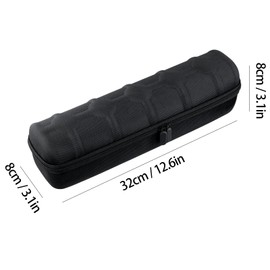 Amexo Travel Watch Case with 5 Compartments, Portable Watch Box Watch Roll with Portable Handle, Shockproof EVA Watch Case, Watch Roll, Travel Bag, Zip Case, Watch Holder for Men and Women