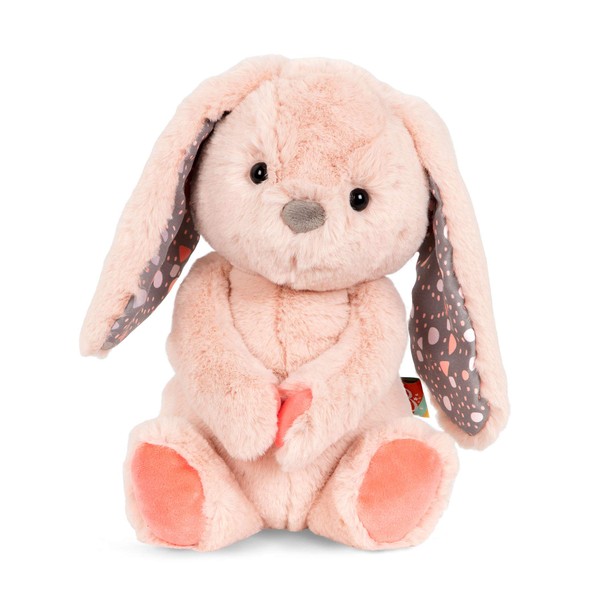 B. toys by Battat Happy Hues-Butterscotch Bunny Soft & Cuddly Plush Bunny-Huggable Stuffed Animal Rabbit Toy-Washable- Babies, Toddlers, Kids, Multi, 12 inches