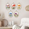 ORIGACH 5 Pack Mushroom Embroidery Kits for Beginners, DIY Stamped