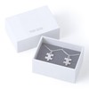 The Kiss L-N8039CZ-P/L-N8040CZ-P Hypoallergenic Surgical Stainless Steel Hawaiian Jewelry Pair