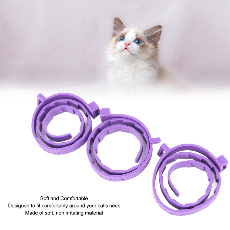 Cat Calming Collar Adjustable Soft Stress Anxiety Relief Kitten Relaxing