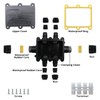 MAKERELE Junction Box Outdoor Waterproof IP68 6Way Open Splice Junction