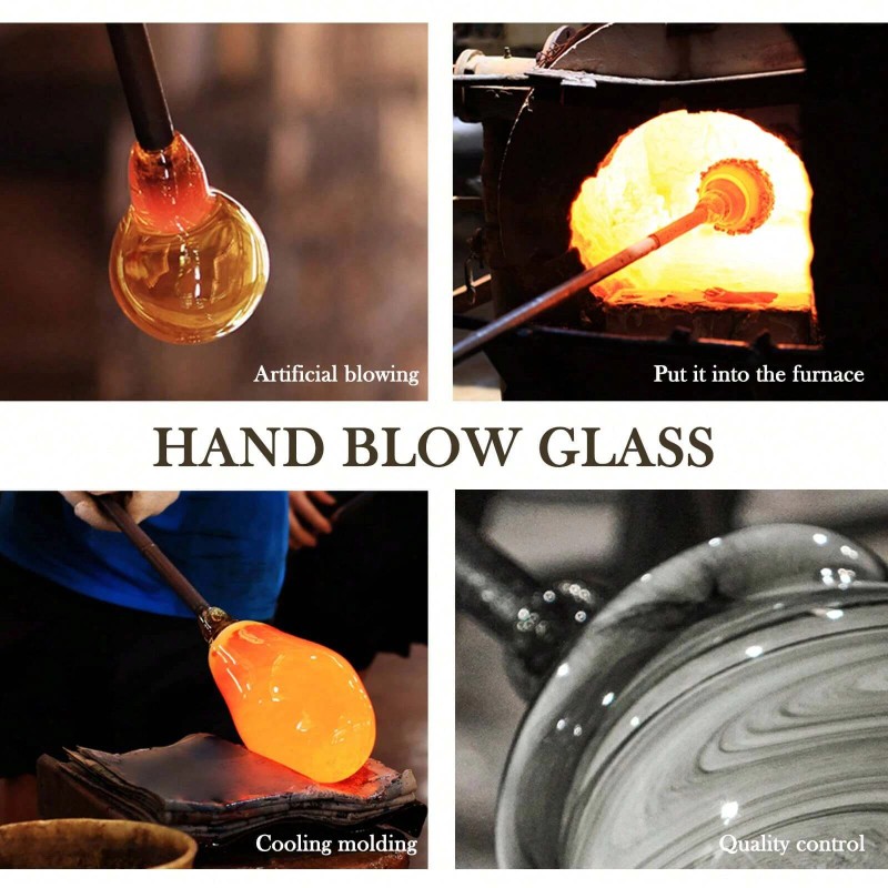 Porseme 500ml 3D Glass Oil Diffuser - Auto Shut -