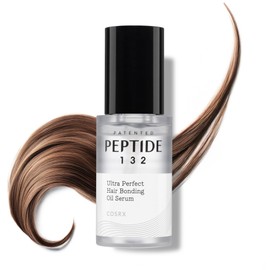 COSRX PEPTIDE 132 Hair Bonding Oil Serum, Travel Size Keratin Treatment for Frizzy, Damaged, Dry Hair – Repairs Split Ends, Adds Hair Gloss with Argan & Jojoba Oils – For All Hair Types – 28ml