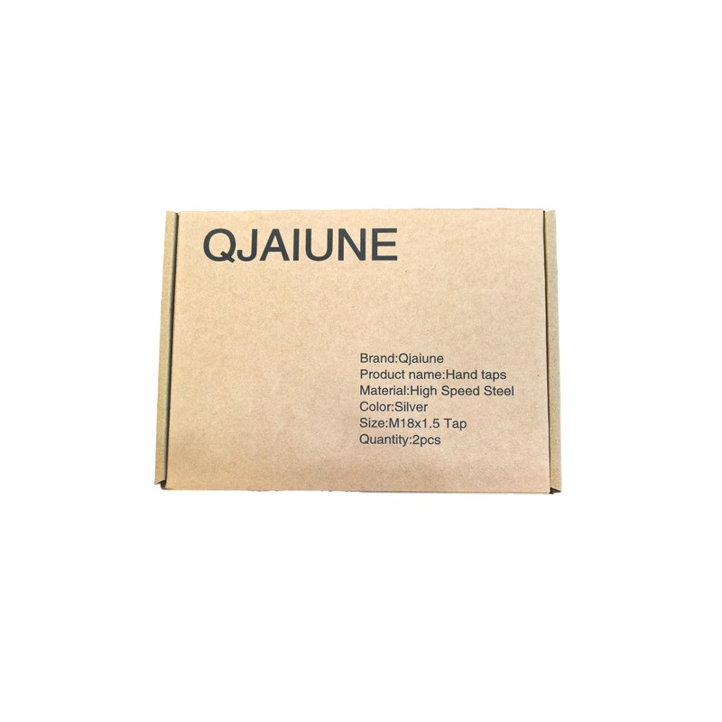 Qjaiune 2pcs M18x1.5 Tap, M18 Metric Thread Tap Right Hand