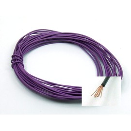 POPESQ® 5 m x Litze 1 polig 0.5mm² Violett #A58
