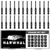 Narwhal Robertson Square Drill Bit Set (24 Pack - 2.3"