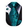 Hi-Tie Men Tie Set Silk Necktie with Pocket Square Cufflinks