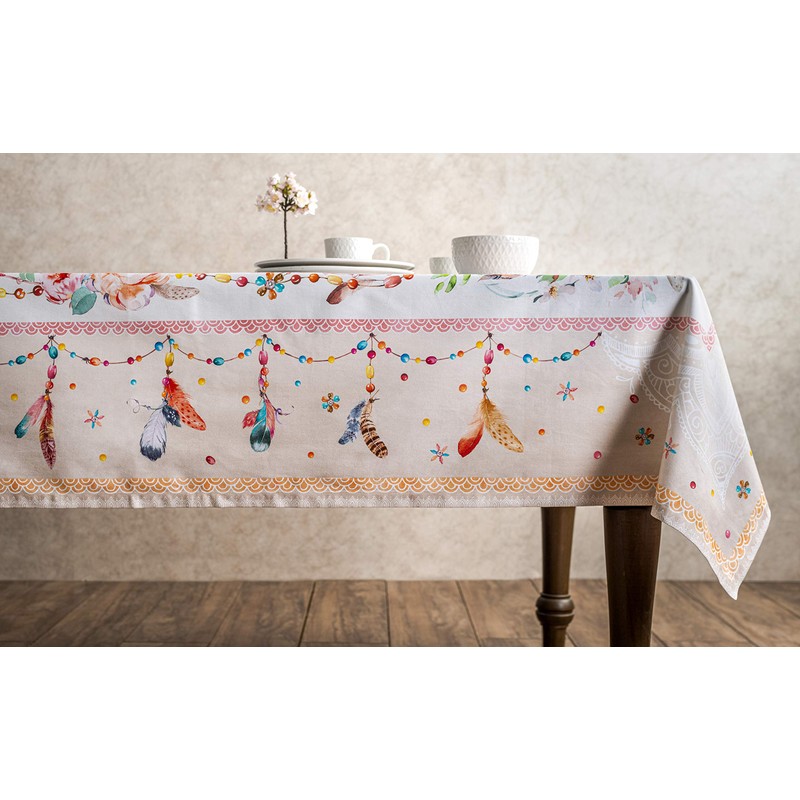 Maison d' Hermine Tablecloths 100% Cotton 140cm x 230cm Decorative