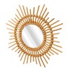Wall Decor Rattan Mirror Star Shape Unique Simple Handwoven Mirror
