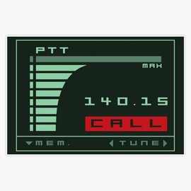 Leyland Designs Metal Gear Solid Codec Screen - Inspired by Kojima's MGS Bumper Sticker Window Water Bottle Decal 5""