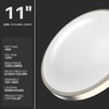 DYMOND 11" LED Flush Mount Ceiling Light Brushed Nickel Dimmable