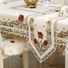 LeLehome Classic Flowers Embroidered Lace Table Runner 15" X 69"