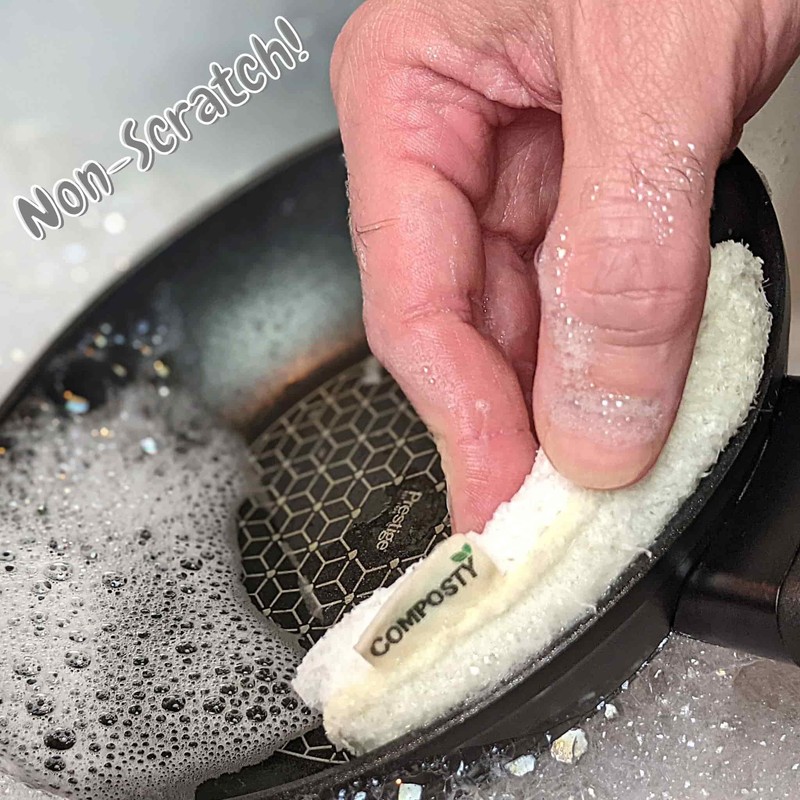 Composty® | 'Loofah' Eco Scourer Sponges | 6 Pack |
