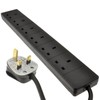 kenable 6 Gang Way UK Trailing Socket Mains Power Extension
