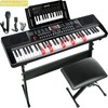 61 Key Keyboard Piano for Beginners with Lighted Keys &
