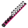 WORKPRO Magnetic Socket Organizer, 1/2-Inch Drive Aluminum Alloy Socket Rail,