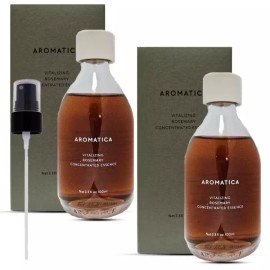 Aromatica 아로마티카 바이탈라이징 로즈마리 컨센트레이티드 에센스 100ml x 2개 + 펌프/무료 dv Aromatica Vitalizing Rosemary Concentrated Essence 100ml x 2 pcs + Pump/Free dv