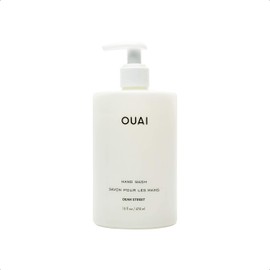 OUAI Hand Wash - Moisturizing Hand Soap with Jojoba, Avocado, & Rose Hip Oil for Replenished Skin - Gentle Exfoliating Bathroom + Kitchen Hand Soap (16 Fl Oz)
