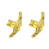 2Pcs Support Spring Hinges, Zinc Alloy Concealable Quadrant Hinge 90