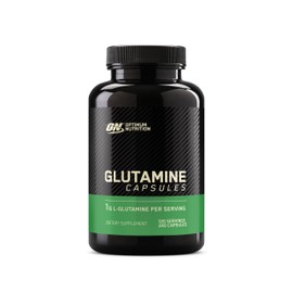 Optimum Nutrition L-Glutamine Muscle Recovery Capsules, 1000mg, 240 Count (Package May Vary)