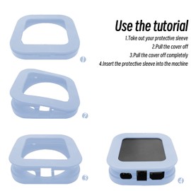 ZEVGOV Silicone Case for 2022 Apple TV 4K Siri (Wi-Fi Ethernet) Remote Cover, Silicone Protective TV Box Case, Remote-Control Sleeve, Foldable of Protective Sleeve Shell. (Sky-Blue)