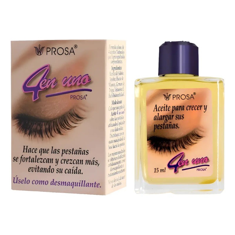 Aceite 4 En 1 Crecer Y Alargar Pestañas Prosa