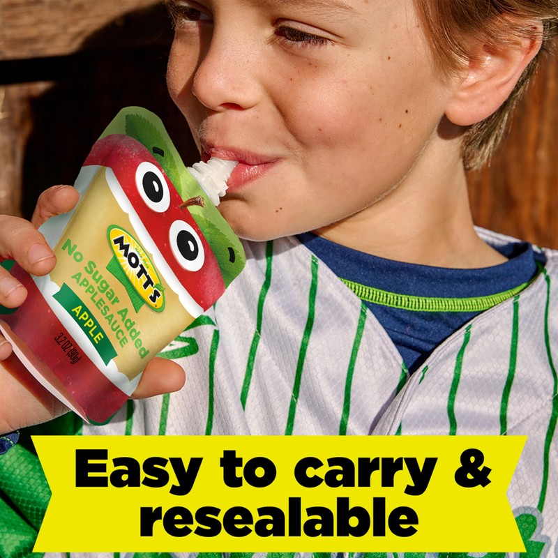 Mott's No Sugar Added Applesauce, Made from Real Fruit, No