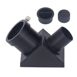 1.25 Inch Mirror Fully Coated Lens with Dust Cover 90 Degree Diagonal Adapter for 1.25 Inch Eyepiece 0.965 Inch Telescope Focuser