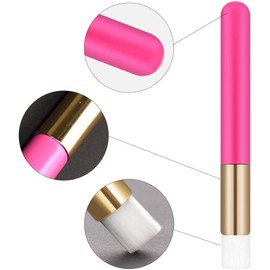20 unidades de cepillo para champú de pestañas rosa caliente extensiones de pestañas suministros cosméticos cepillo quitar puntos negros herramienta limpiador de pestañas cepillo suave (20 unidades)