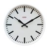 Cloudnola White Metal Station Wall Clock, Designer Clock, 18 inch