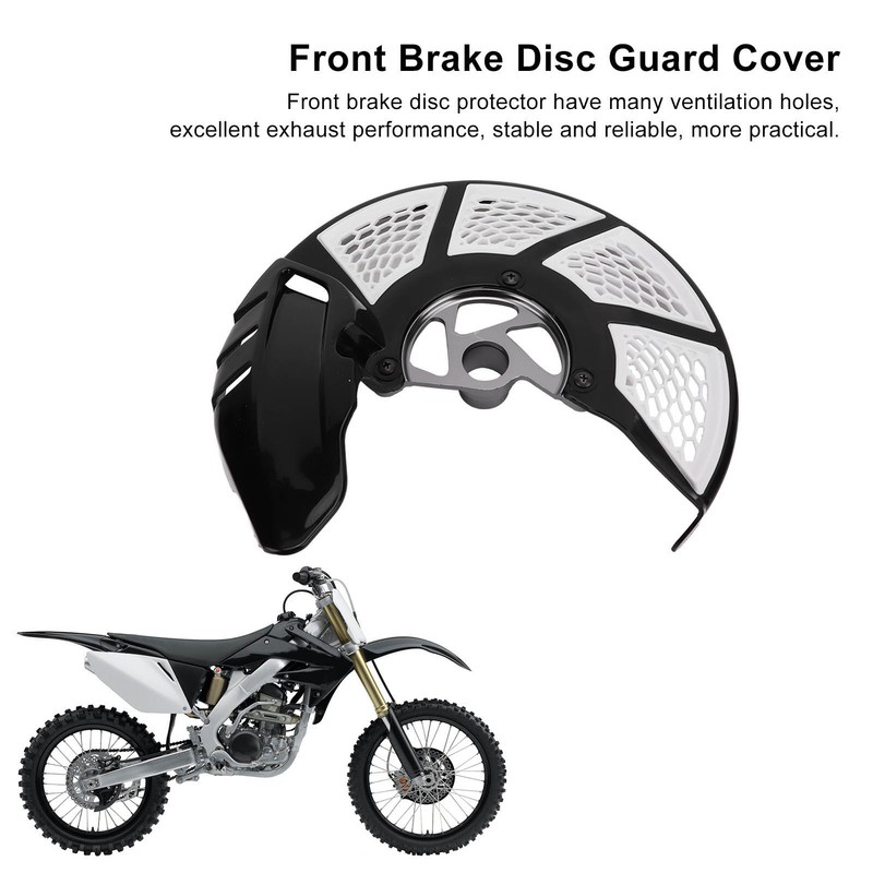 White Front Brake Disc Guard Cover Protector Motorcycle Accessories Replacement
