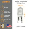Sunlite Q60/G9/FR/120V 60-Watt Halogen G9 Bi-Pin Based Bulb, Frost