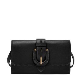 Fossil Harwell Wallet Crossbody, Black
