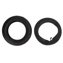 ZAICOLER Scooter Tires, 10x2‑6.1 Rubber Thickening Wheel Tire Scooter Wheels Electric Scooter Rubber Tire with Bend Valve for Electric Scooter