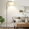 【Upgraded】 Dimmable Floor Lamp, 1200 Lumens LED Bulb Included, Gold