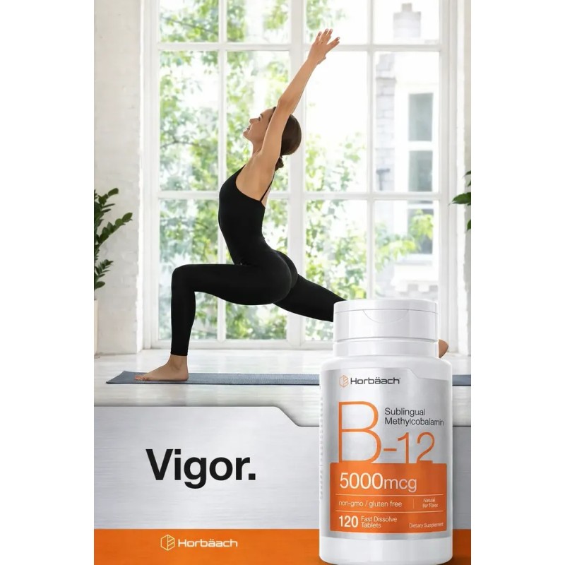 Vitamina B12 Metilcobalamina 5000mcg Sublingual 120 Tabletas