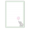 Cute Writing Paper Set for Children with Elli Elephant Motif