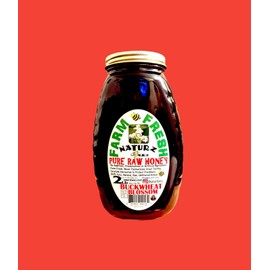 Naturz Beez RAW HONEY BUCKWHEAT BLOSSOM HONEY 2LB 908g 100% PURE RAW UNFILTERED