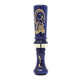 Elite Lil Hurrikin Acrylic Single Reed Duck Call with Spit Grooves – Finesse Hunting Call for Mallard, Wood Duck, Teal, Gadwall & Pintail (Blue Pearl)