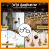 50 PCS Q-Hanger Hooks with Safety Buckle, Windproof Screw Wall