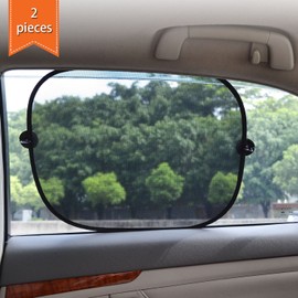 WANAPOOL Sun Visors Sunshade Blocker for Car Side Window and Rear Window - Protect Your Children from Sun and UV Rays - Pack of 3