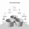 2PCS Reusable Silicone Air Fryer Baking| 135 ml Nonstick 3