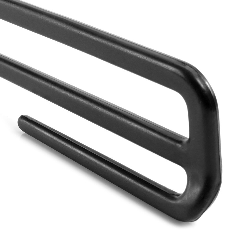 Hangerworld 10 Black Strong Plastic Trouser Bar Hangers 34cm Coat