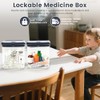 Caja de bloqueo de medicamentos transparente con código, cajas de