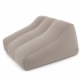 Inflatable Leg Elevation Pillow – Portable Wedge Pillow for Leg Rest at Home and Travel, Soft Flocked Surface
